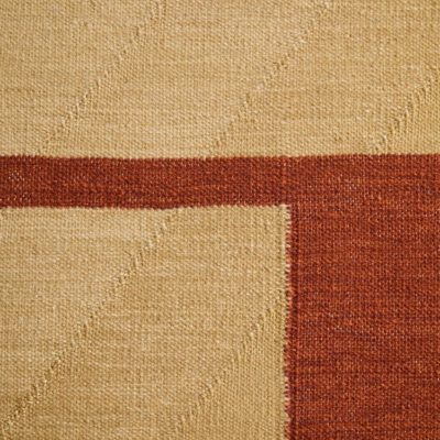 Block Form beige flatweave rug from the Stria Collection