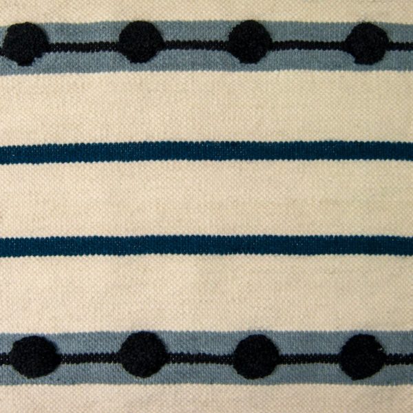Tangent hand-loomed rug sample by Jamie Stern