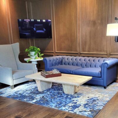 Luxury residential carpet and furniture by Jamie Stern