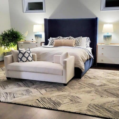 Luxury residential carpet and furniture by Jamie Stern