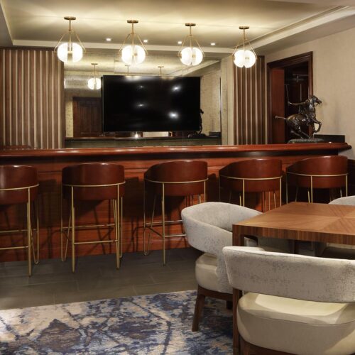 FLOAT designer bar stools at the Ritz-Carlton