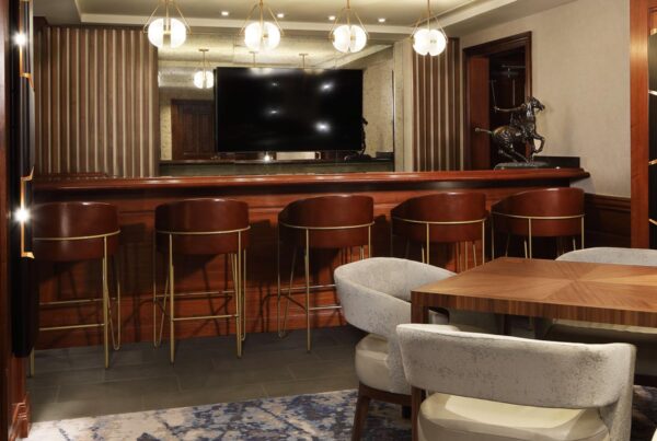 FLOAT designer bar stools at the Ritz-Carlton