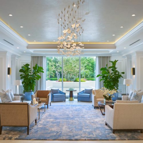 Jamie Stern Furniture Carpet and leather featured in the lobby and bar at Toscana Bay Apartments