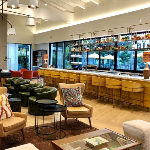 FLOAT Commercial Barstools by Jamie Stern at the Town & Country Resort San Diego