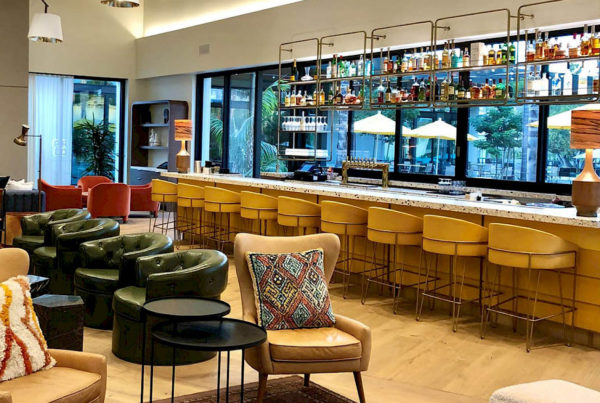 FLOAT Commercial Barstools by Jamie Stern at the Town & Country Resort San Diego