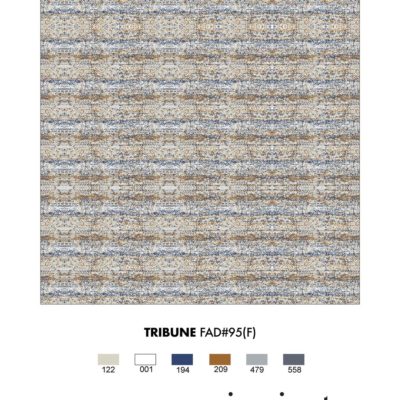Tribune hand woven area rug by Jamie Stern rendering