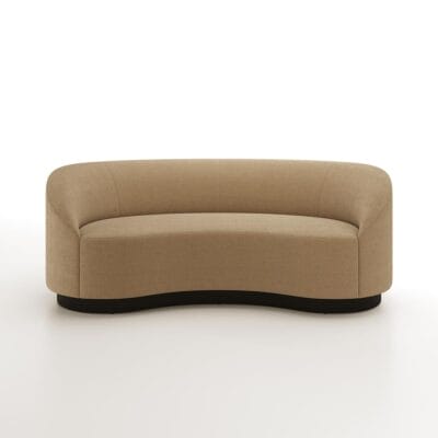Tupelo curved sofa by Jamie Stern Furniture