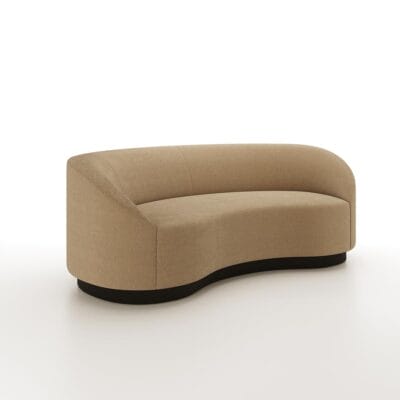 Tupelo curved sofa by Jamie Stern Furniture
