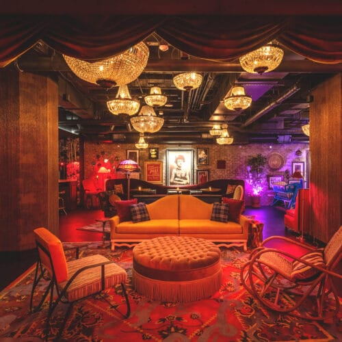 Custom rugs at the Wayfarer Hotel