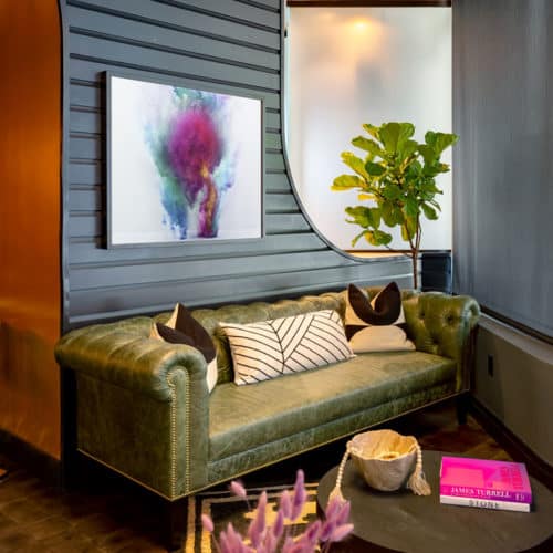 Baker Street Sofa by Jamie Stern in WineLair Washington DC