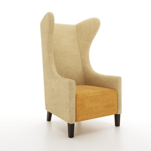 The Wylie classic high backed lounge chair by Jamie Stern Furniture