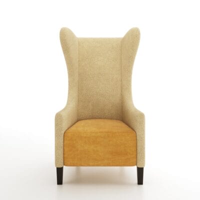 The Wylie classic high backed lounge chair by Jamie Stern Furniture